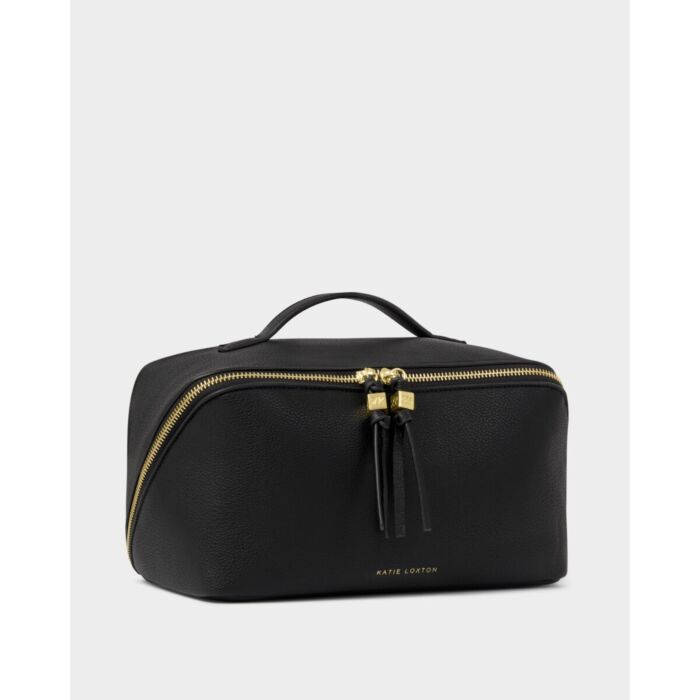 Katie Loxton Soho Large Makeup & Wash Bag - Black